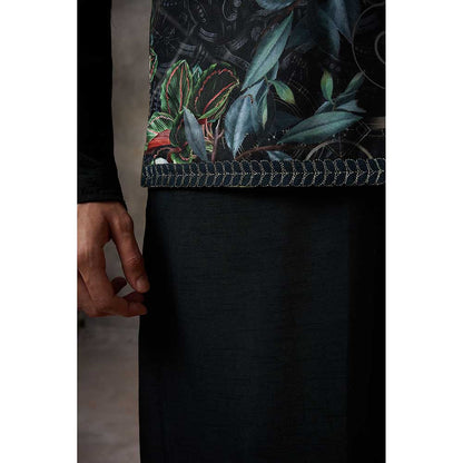 Rivaar by Rocky Star Green Signature Kurta with Pant and Nehru Jacket (Set of 3)