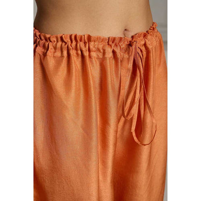 Rivaar by Rocky Star Orange Solid Co-Ord (Set of 2)