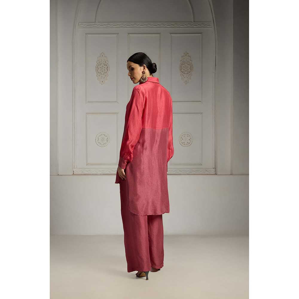 Rivaar by Rocky Star Pink Colour Blocked Co-Ord (Set of 2)