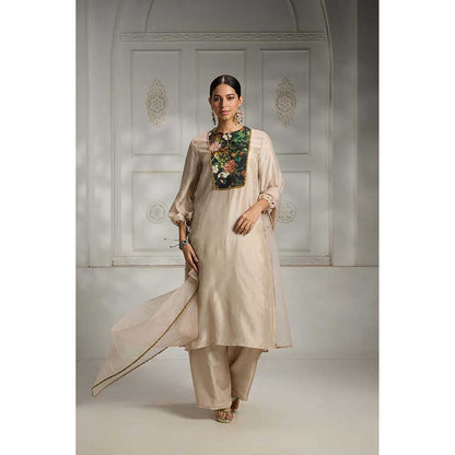 Rivaar by Rocky Star Ivory Kurta with Pant (Set of 2)