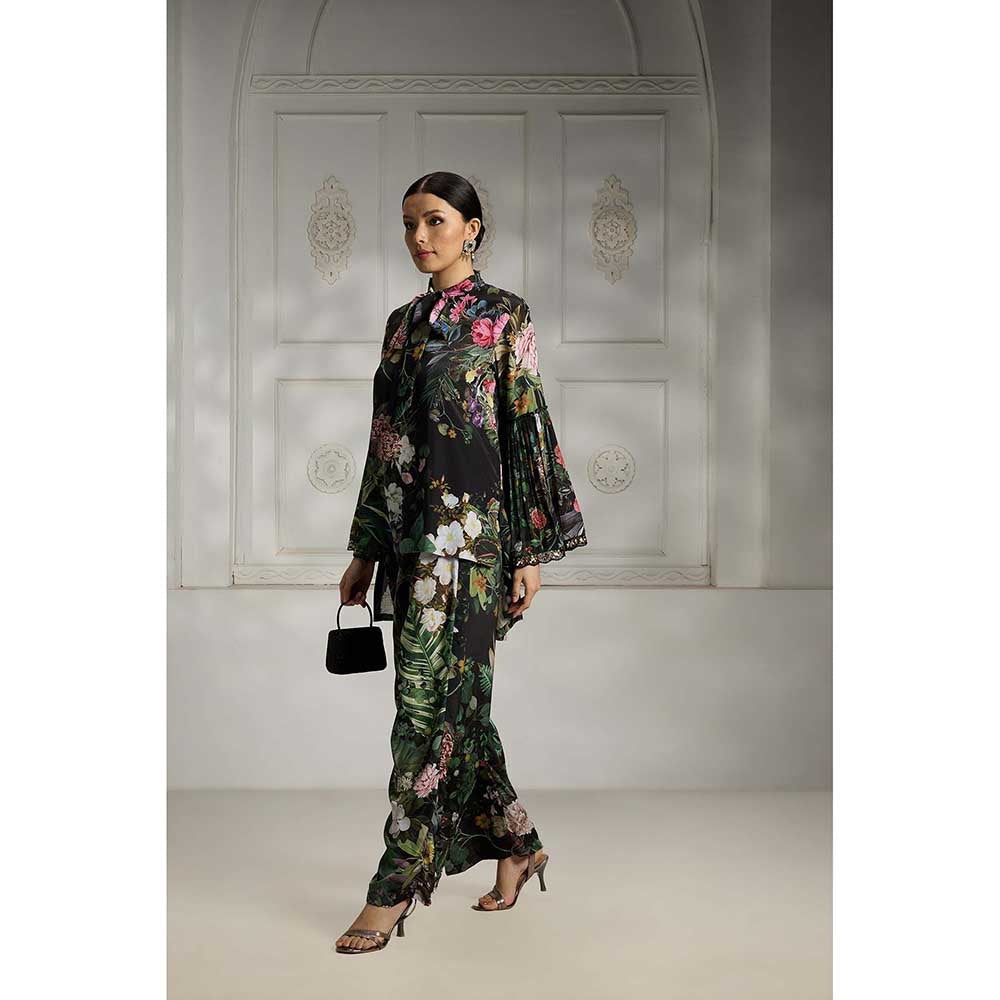 Rivaar by Rocky Star Black Botanical Printed Co-Ord (Set of 2)