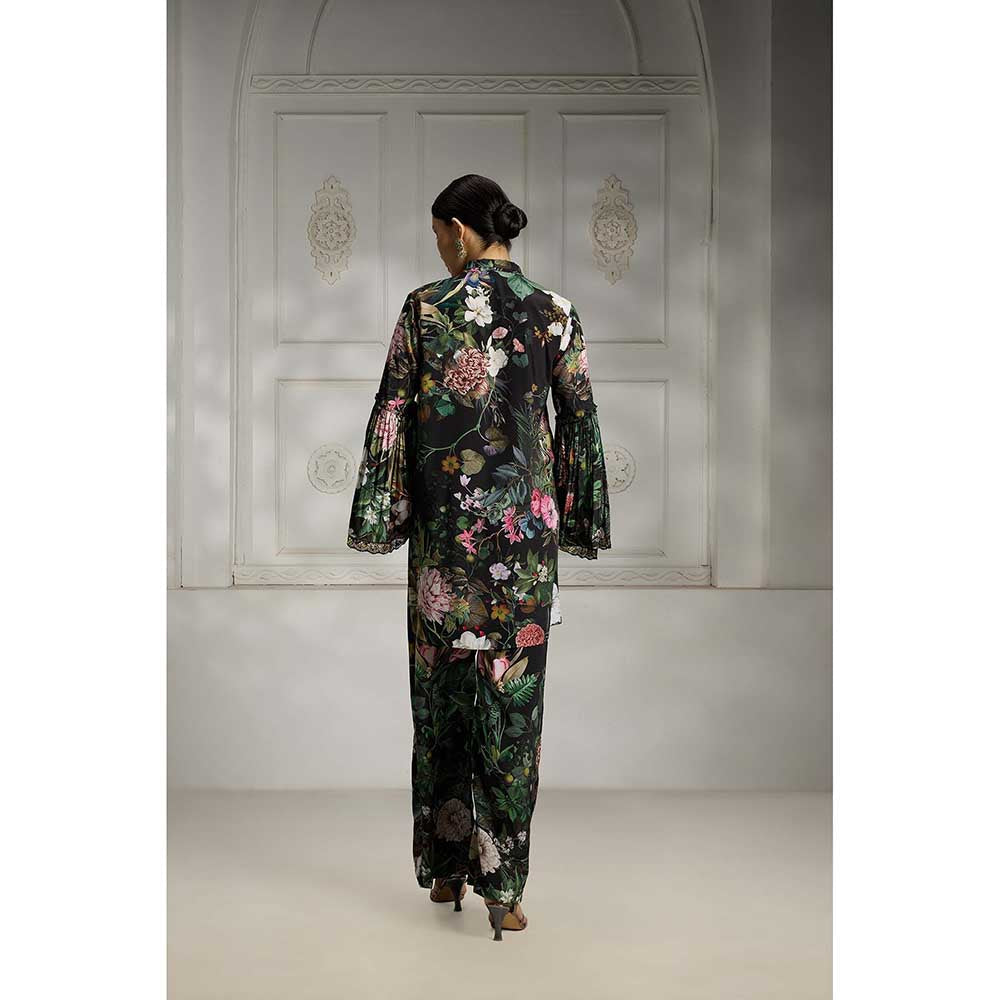 Rivaar by Rocky Star Black Botanical Printed Co-Ord (Set of 2)