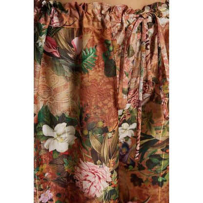 Rivaar by Rocky Star Rust Floral Printed Co-Ord (Set of 2)