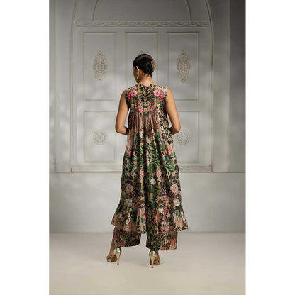 Rivaar by Rocky Star Beige Printed Kurta with Palazzo (Set of 2)