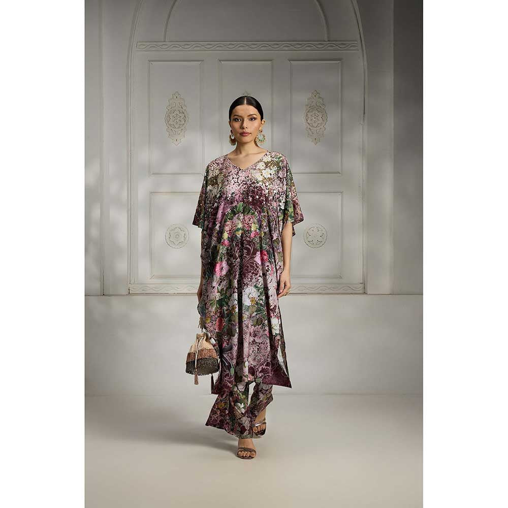 Rivaar by Rocky Star Purple Printed Kurta with Pant (Set of 2)