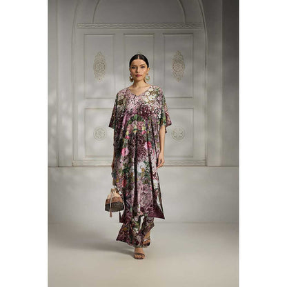 Rivaar by Rocky Star Purple Printed Kurta with Pant (Set of 2)