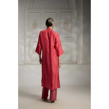 Rivaar by Rocky Star Pink Embroidered Kurta