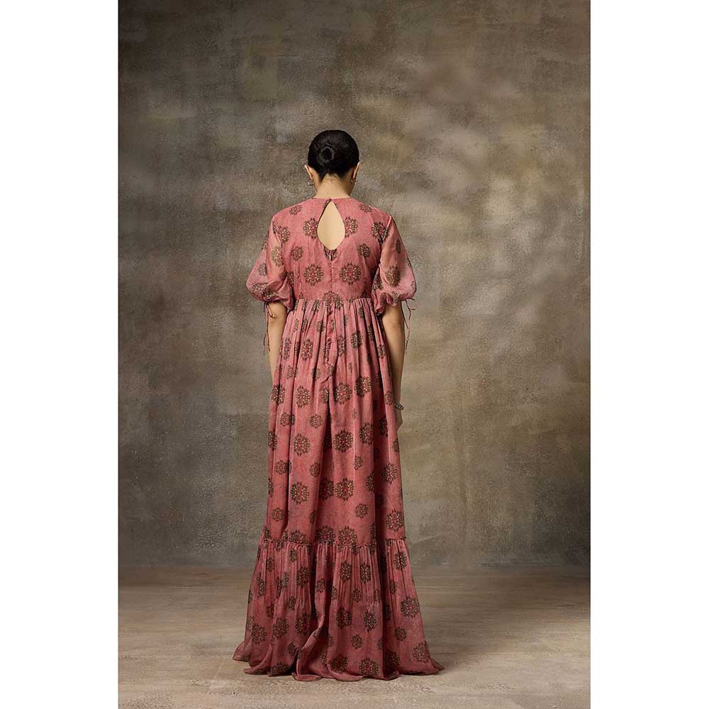 Rivaar by Rocky Star Pink Floral Printed Maxi Dress