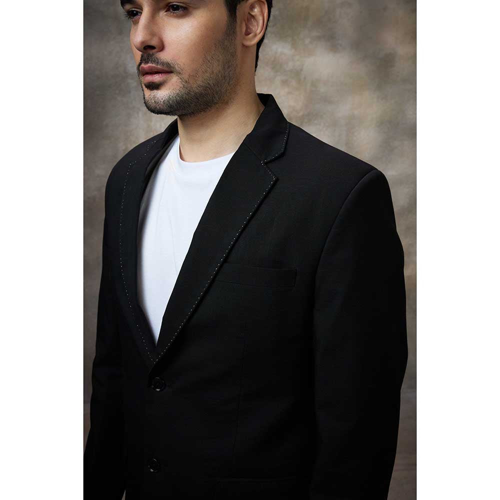 Rivaar by Rocky Star Black Solid Blazer