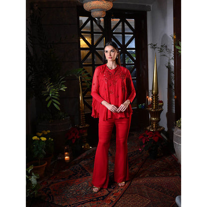 Rococo Rosa Co-Ord - Red (Set of 2)