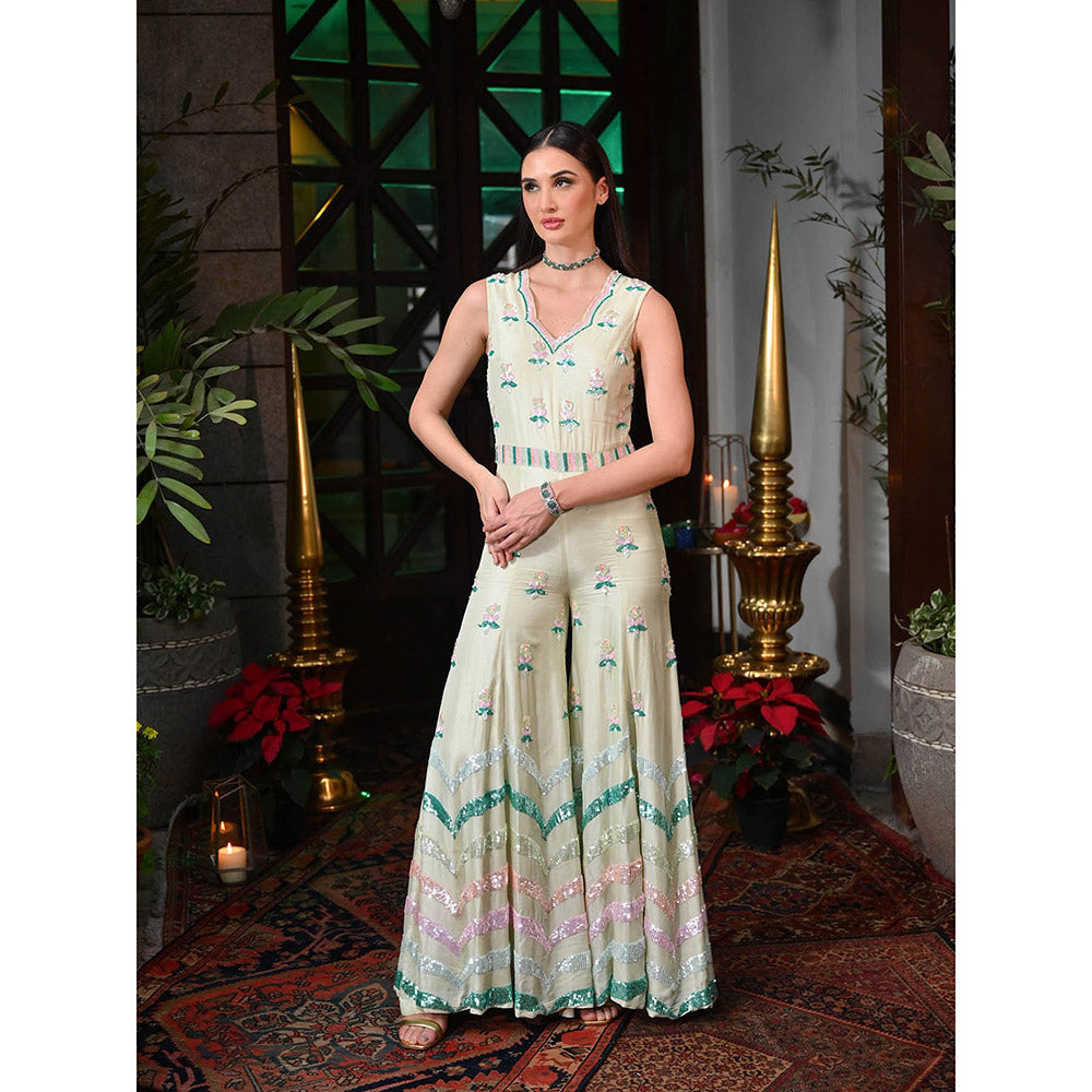 Rococo Afreen Jumpsuit - Green