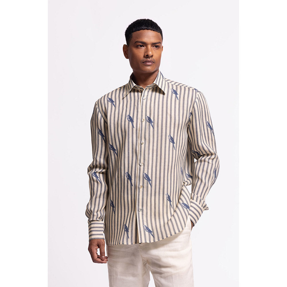 Rohit Bal Stripes Ivory Shirt