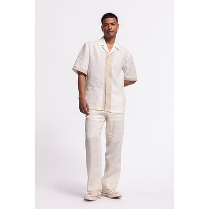 Rohit Bal Solid/Plain Ivory Shirt