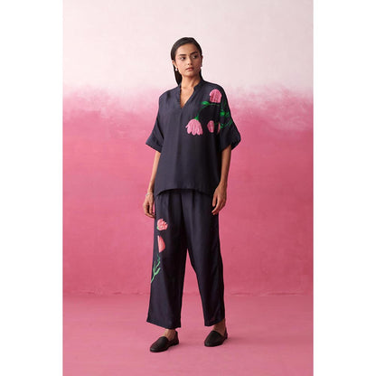 ROHO Women's Navy Blue Isla Top