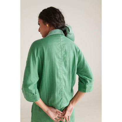 ROHO Arlo Short Green Shirt