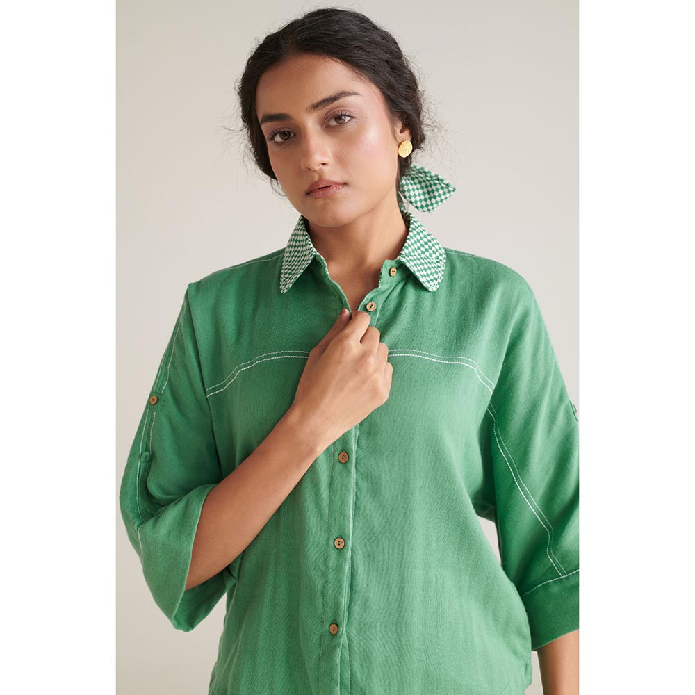ROHO Arlo Short Green Shirt