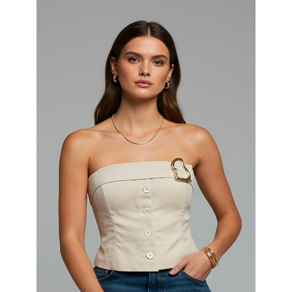 ROSA DAME Structured Strapless Modern Muse Corset Top
