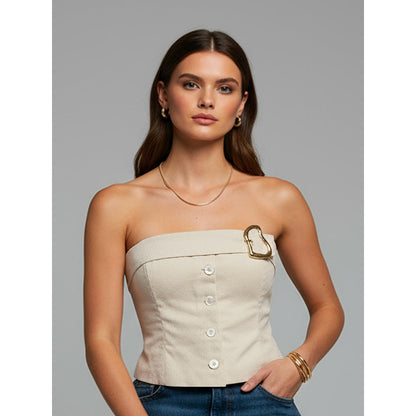 ROSA DAME Structured Strapless Modern Muse Corset Top