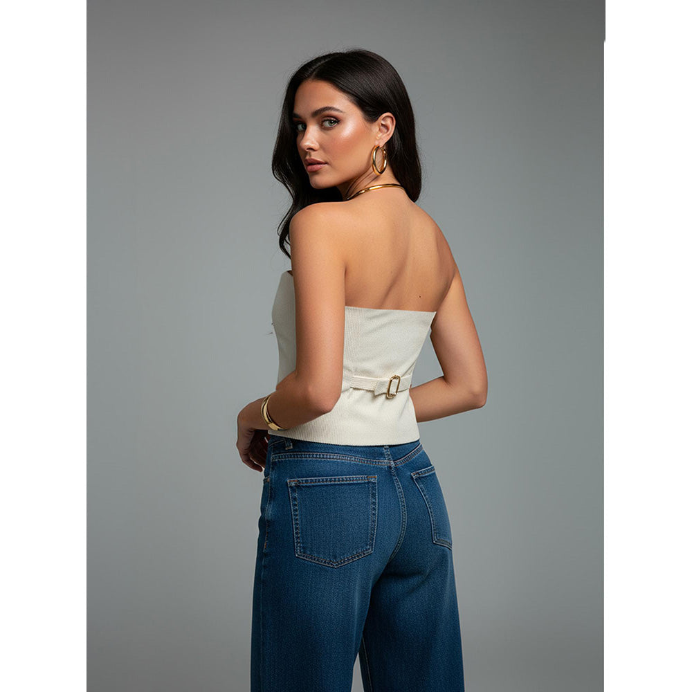 ROSA DAME Structured Strapless Modern Muse Corset Top