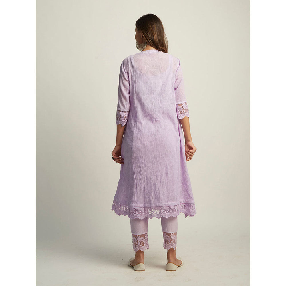 Roze Mahjabeen Lilac Pants