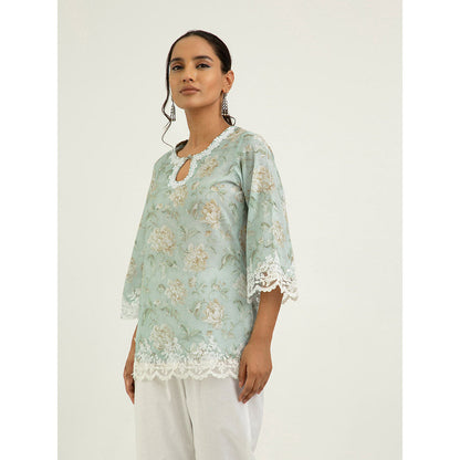 Roze Zeel Kurti - Green