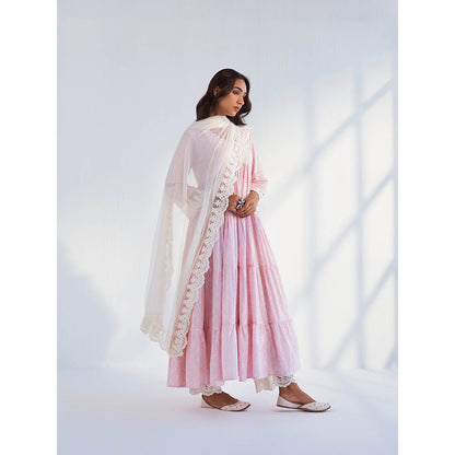 Roze Laila Off White Dupatta