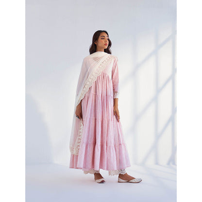 Roze Laila Off White Dupatta