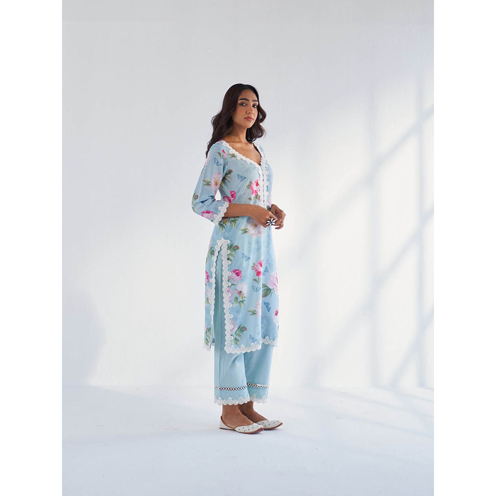 Roze Mariam Kurta with Pant & Dupatta (Set of 3)