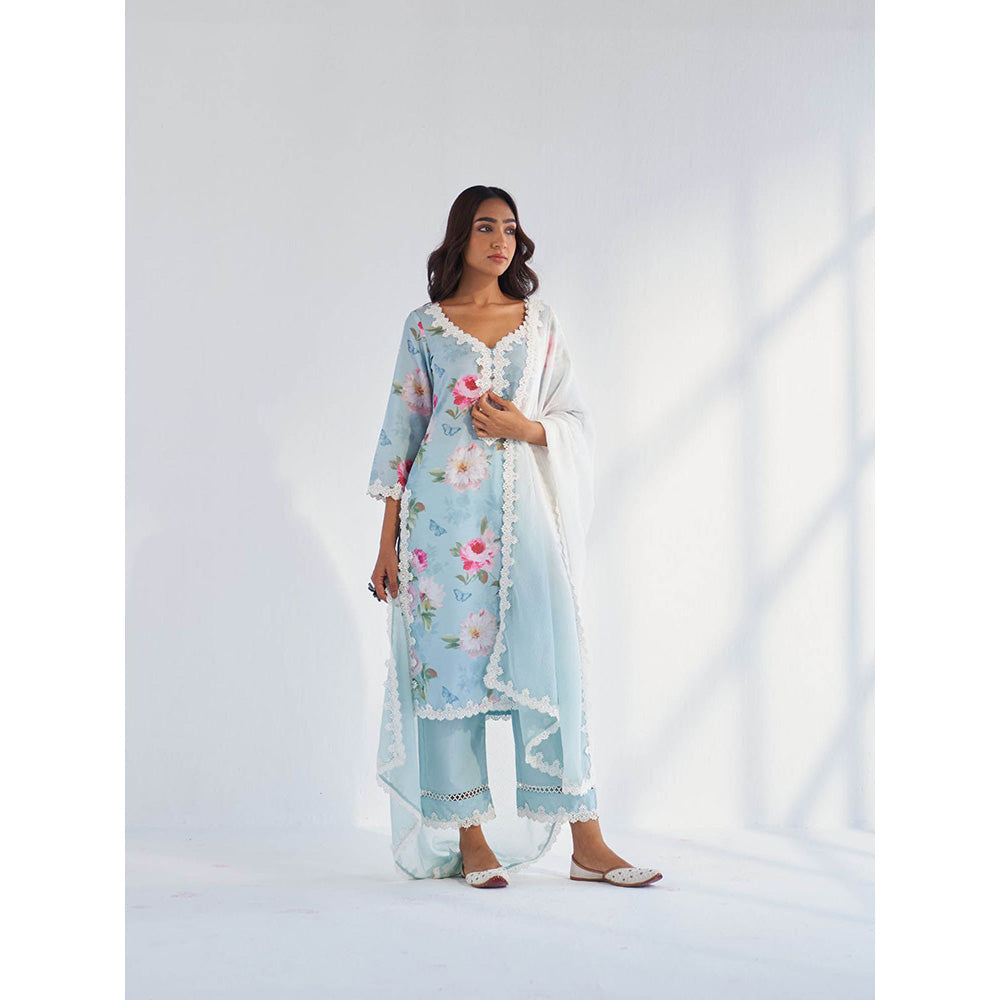Roze Mariam Kurta with Pant & Dupatta (Set of 3)
