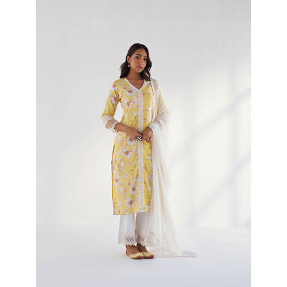 Roze Amina Kurta with Pant & Dupatta (Set of 3)