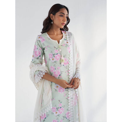 Roze Huma Kurta with Pant & Dupatta (Set of 3)
