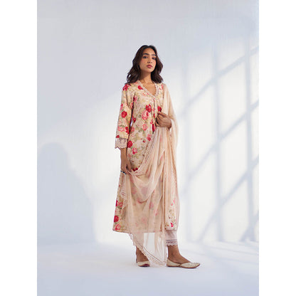 Roze Farida Kurta with Pant & Dupatta (Set of 3)