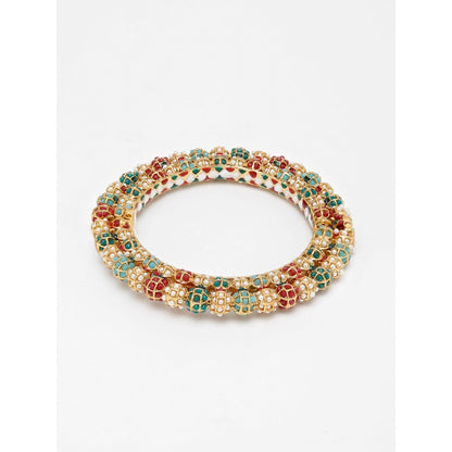 RUBY RAANG STUDIO Ruby Raang Multi Embellished Bangle