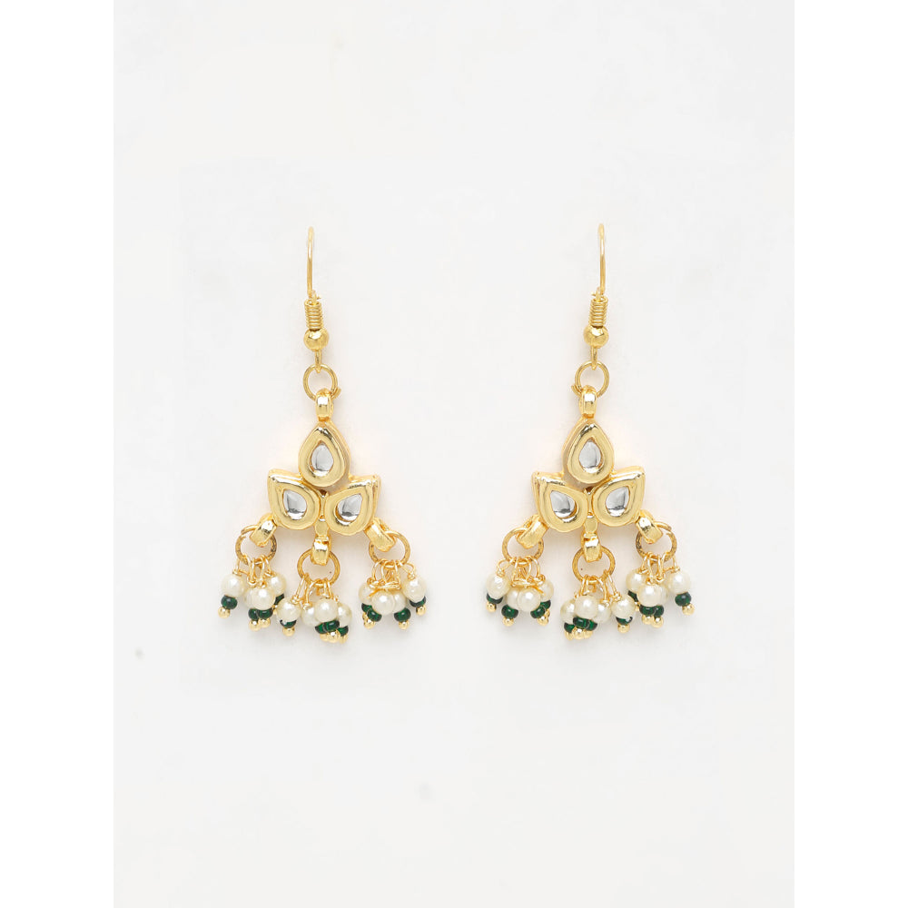 RUBY RAANG STUDIO Ruby Raang Kundan Jhallar Earrings