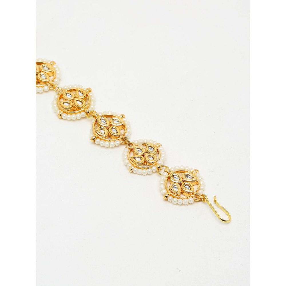 RUBY RAANG STUDIO Ruby Raang Maharani Kundan Maang Tikka
