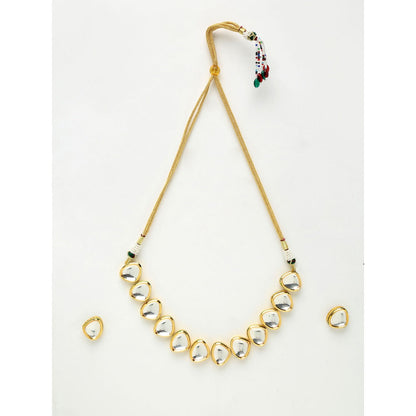RUBY RAANG STUDIO Ruby Raang Kundan Choker with Kundan Studs