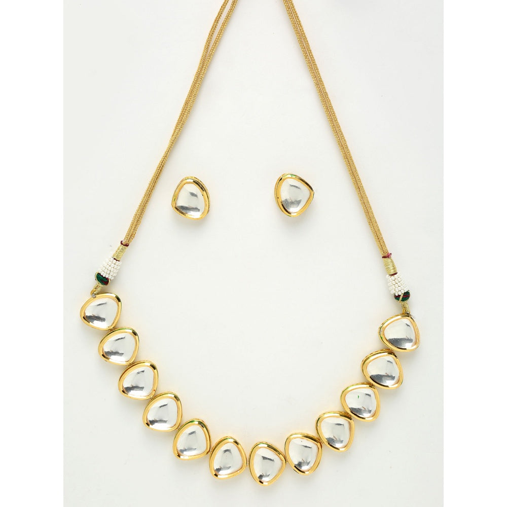RUBY RAANG STUDIO Ruby Raang Kundan Choker with Kundan Studs
