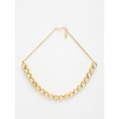 RUBY RAANG STUDIO Gold-Plated Green Choker Necklace
