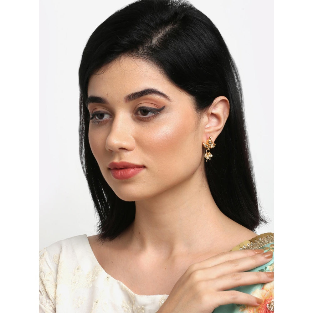 RUBY RAANG STUDIO Gold-Toned Contemporary Studs Earrings