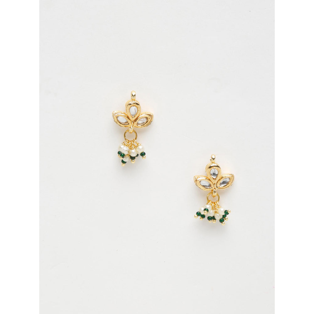 RUBY RAANG STUDIO Gold-Toned Contemporary Studs Earrings