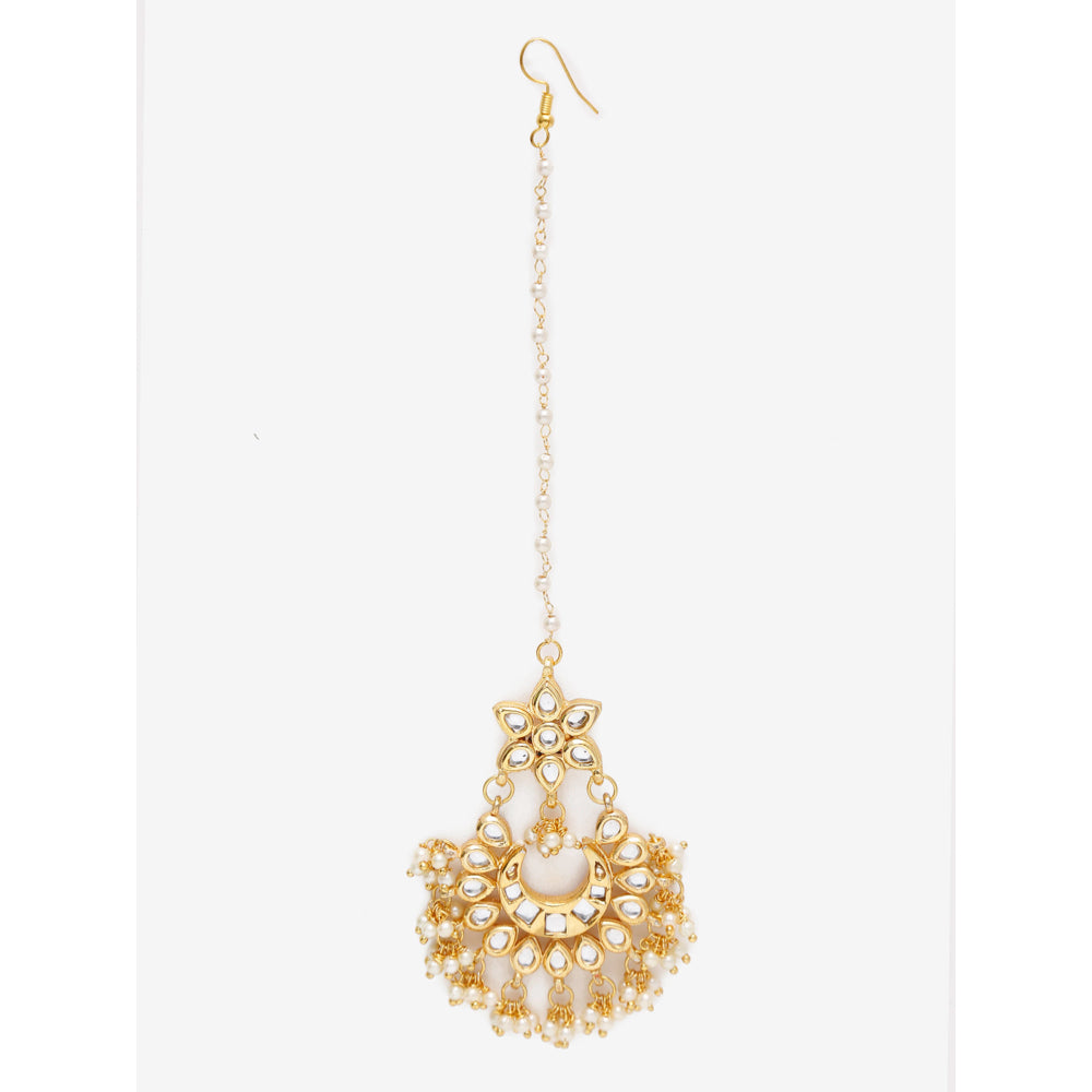RUBY RAANG STUDIO Dusk Dew Kundan Maang Tikka