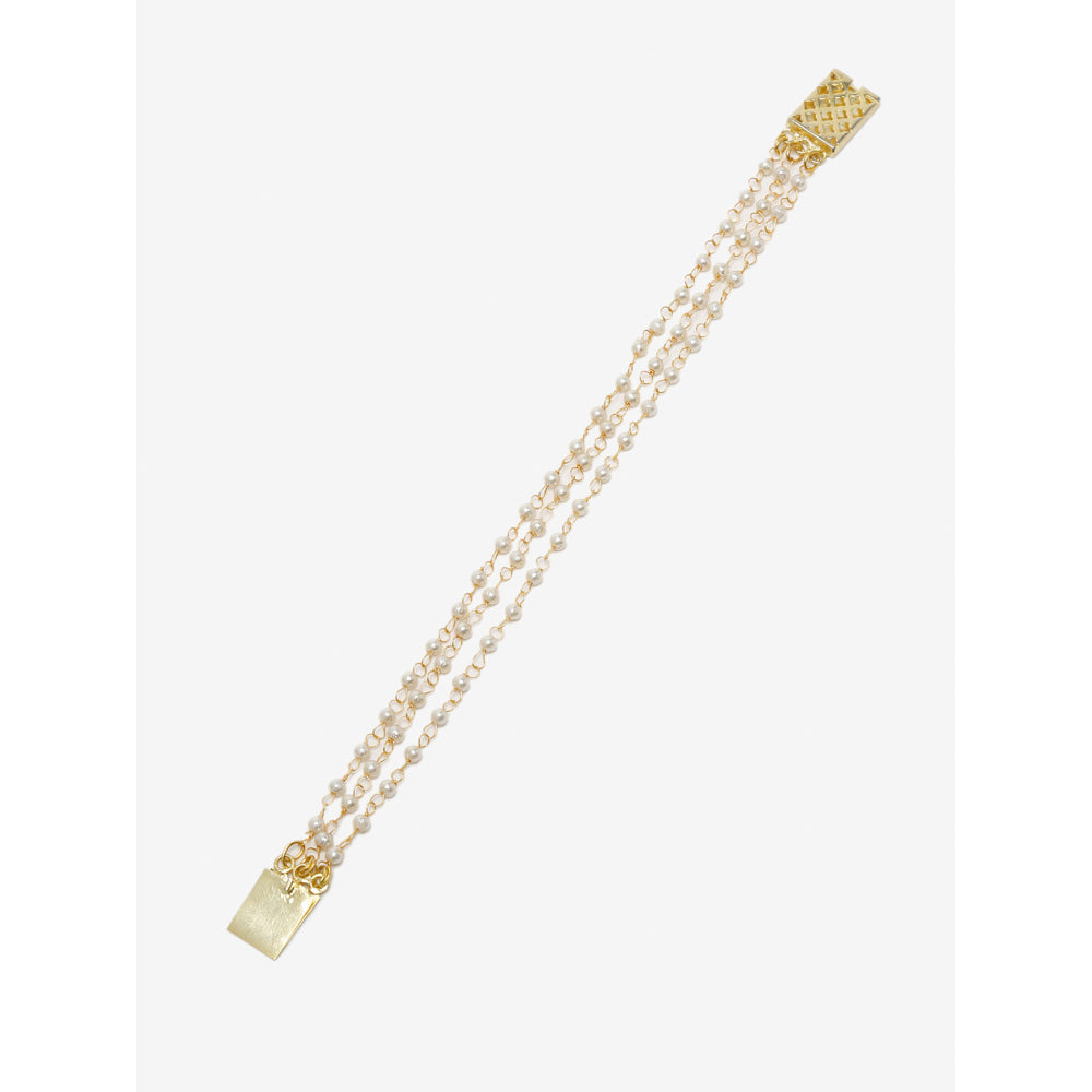 RUBY RAANG STUDIO Dusk Dew Pearl Bracelet