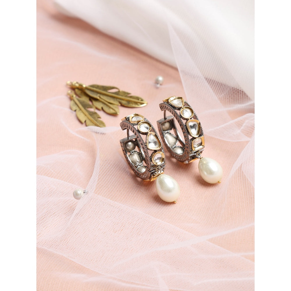 RUBY RAANG STUDIO Dusk Dew Kundan Pearl Loops