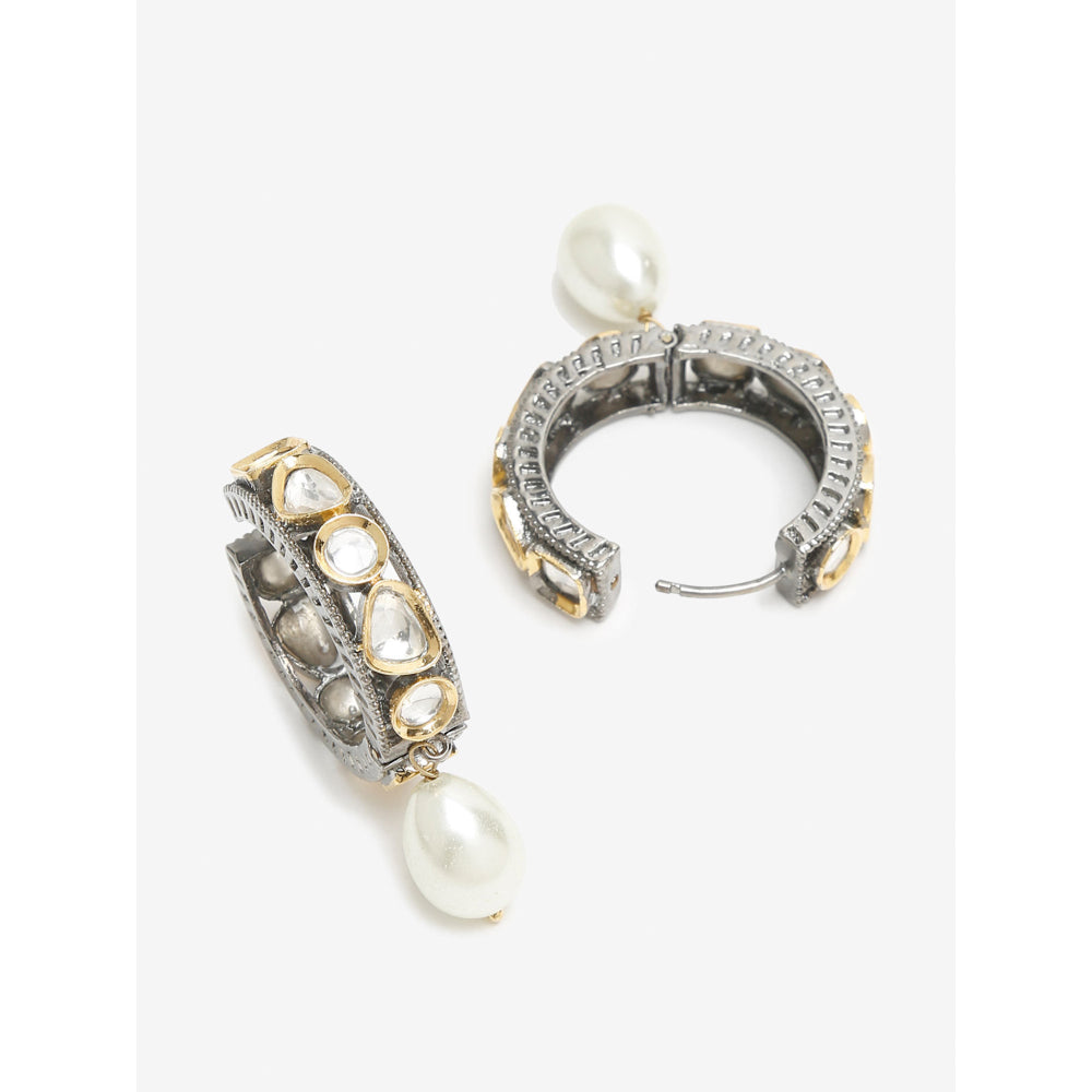 RUBY RAANG STUDIO Dusk Dew Kundan Pearl Loops