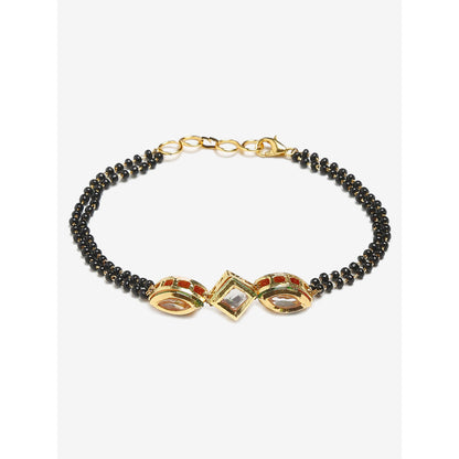 RUBY RAANG STUDIO Dusk Dew Kundan Bracelet Mangalsutra