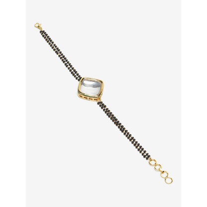 RUBY RAANG STUDIO Dusk Dew Kundan Bracelet Mangalsutra