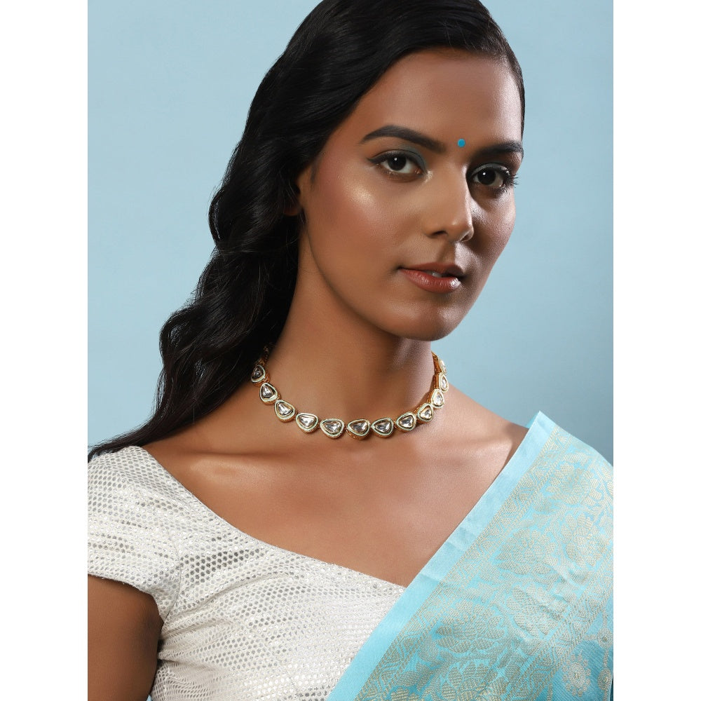 RUBY RAANG STUDIO Nai Fiza Handcrafted Kundan Choker