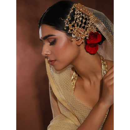 Ruby Raang Studio Maharani Kundan Jhoomar