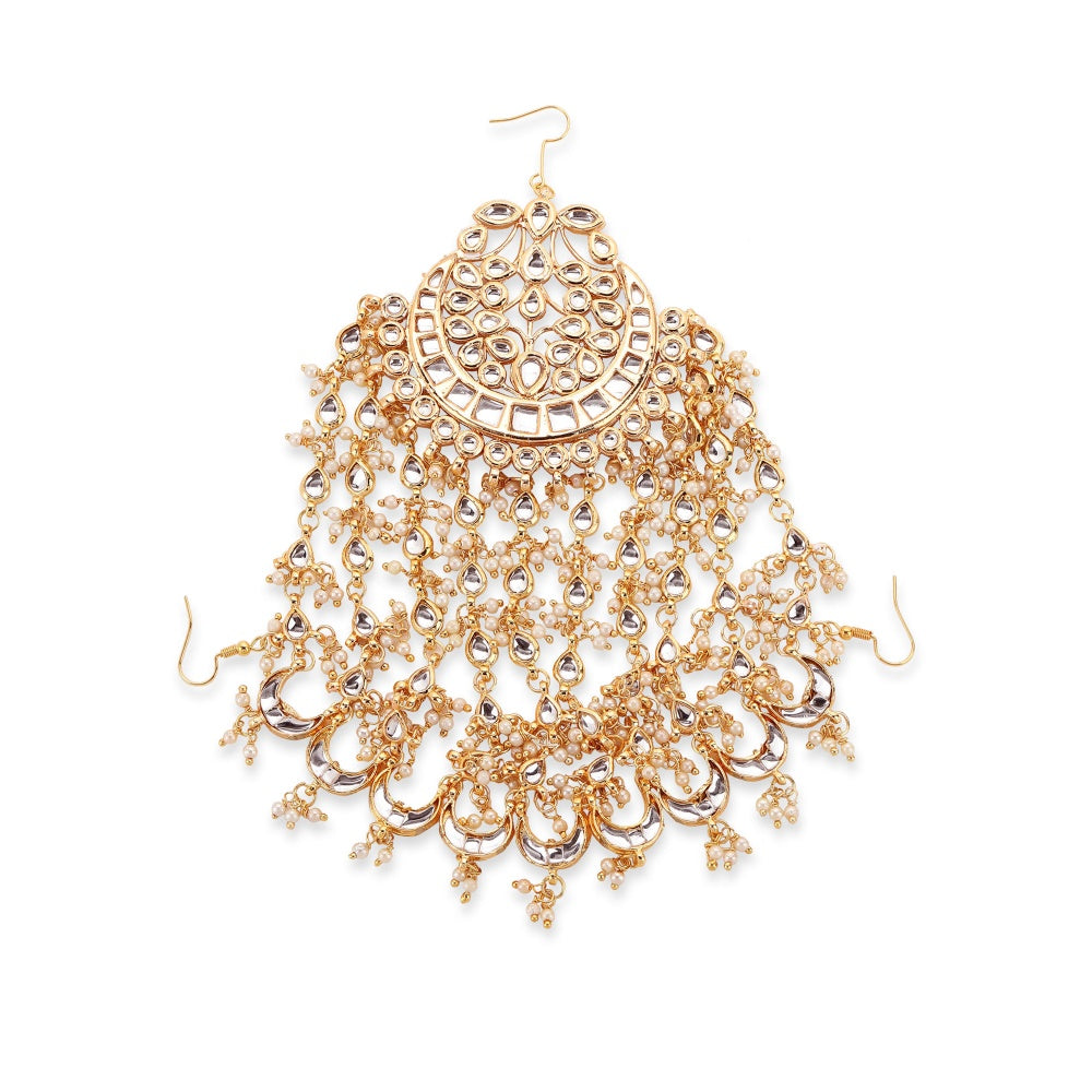 Ruby Raang Studio Maharani Kundan Jhoomar
