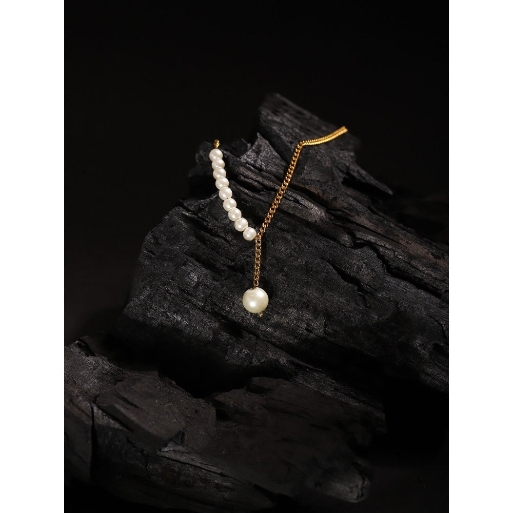 Ruby Raang Studio White Gold Plated Handcrafted Necklace